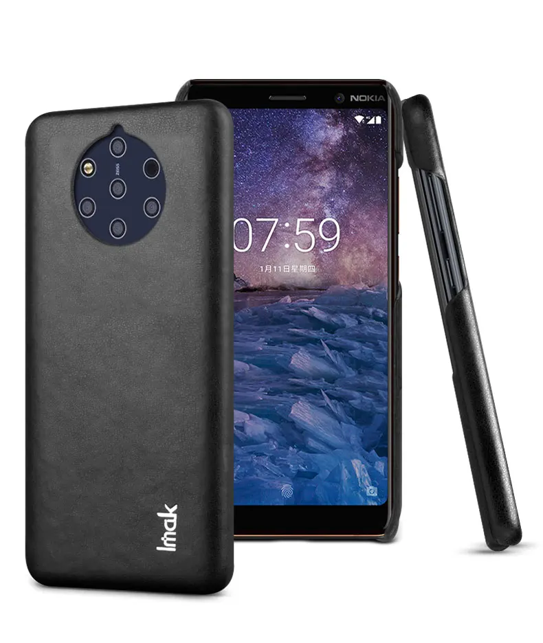 IMAK Ruiyi серия Роскошная кожа из искусственной кожи чехол для Nokia 9 PureView Жесткий PC задняя крышка Высокое качество для NOKIA 9 9th 9Gen. Чехол