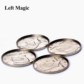 1Pcs Expanded Shell Half Dollar ( Head ) Magic Tricks Appearing Vanish Coin Magie Accessories Close Up Prop Illusion B1021 1
