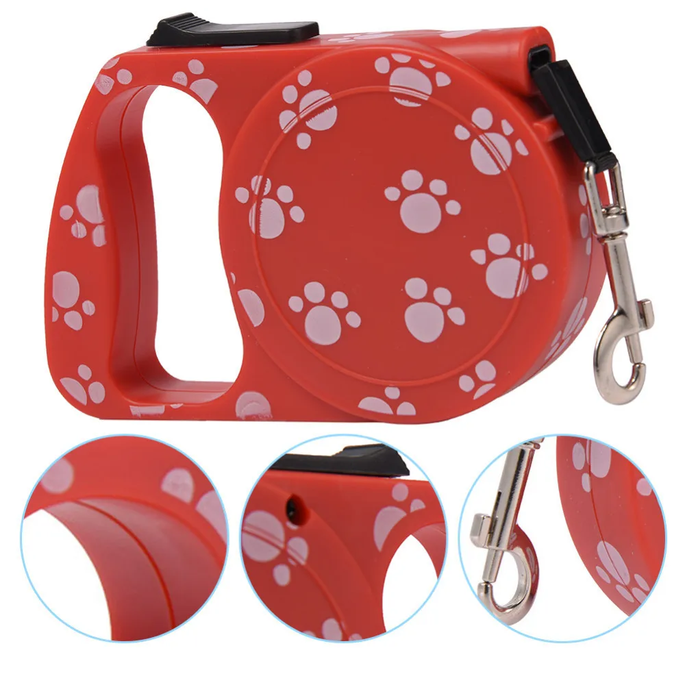 Dog Lead Leashes Printed 3M Retractable Anti slid Leashes for Pet Dog