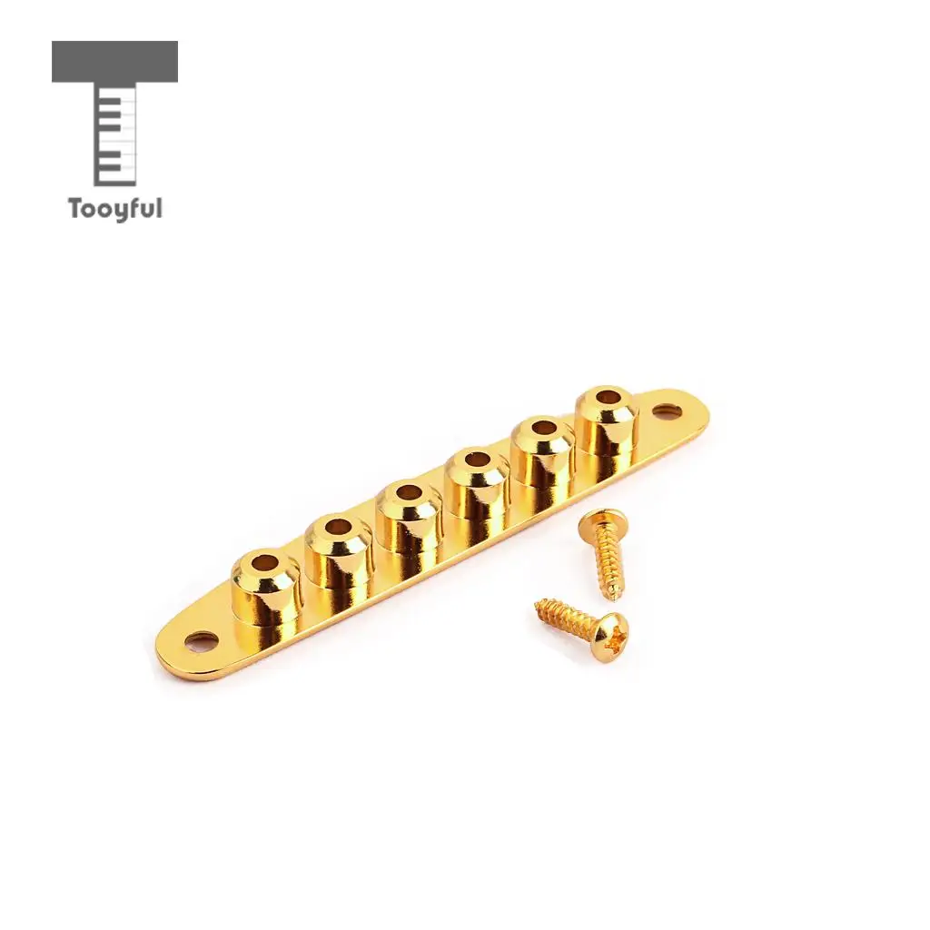 Tooyful Metal Guitar Instead Thru Body String Mounting Ferrules Bushings Electric Guitar Accessory Black