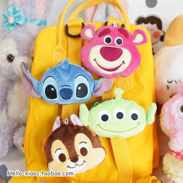 Tsum Ститч плюшевые кошельки мягкие Alien белка клубника медведь липучки сумки для