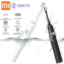 Xiaomi Soocas X3 Waterproof Electric Toothbrush USB Rechargeable Upgraded Sonic Electrric Clean Toothbrush Ultrasonic Toothbrush lansung a39 plus ultrasonic electric toothbrush rechargeable wireless charge smart timer sonic toothbrush waterproof deep clean