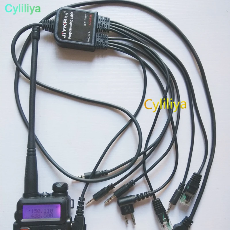 Dhl ИЛИ ems 100 шт. 2018 Новый 8 в 1 USB Программируемый кабель для kenwood baofeng motorola yaesu icom Handy