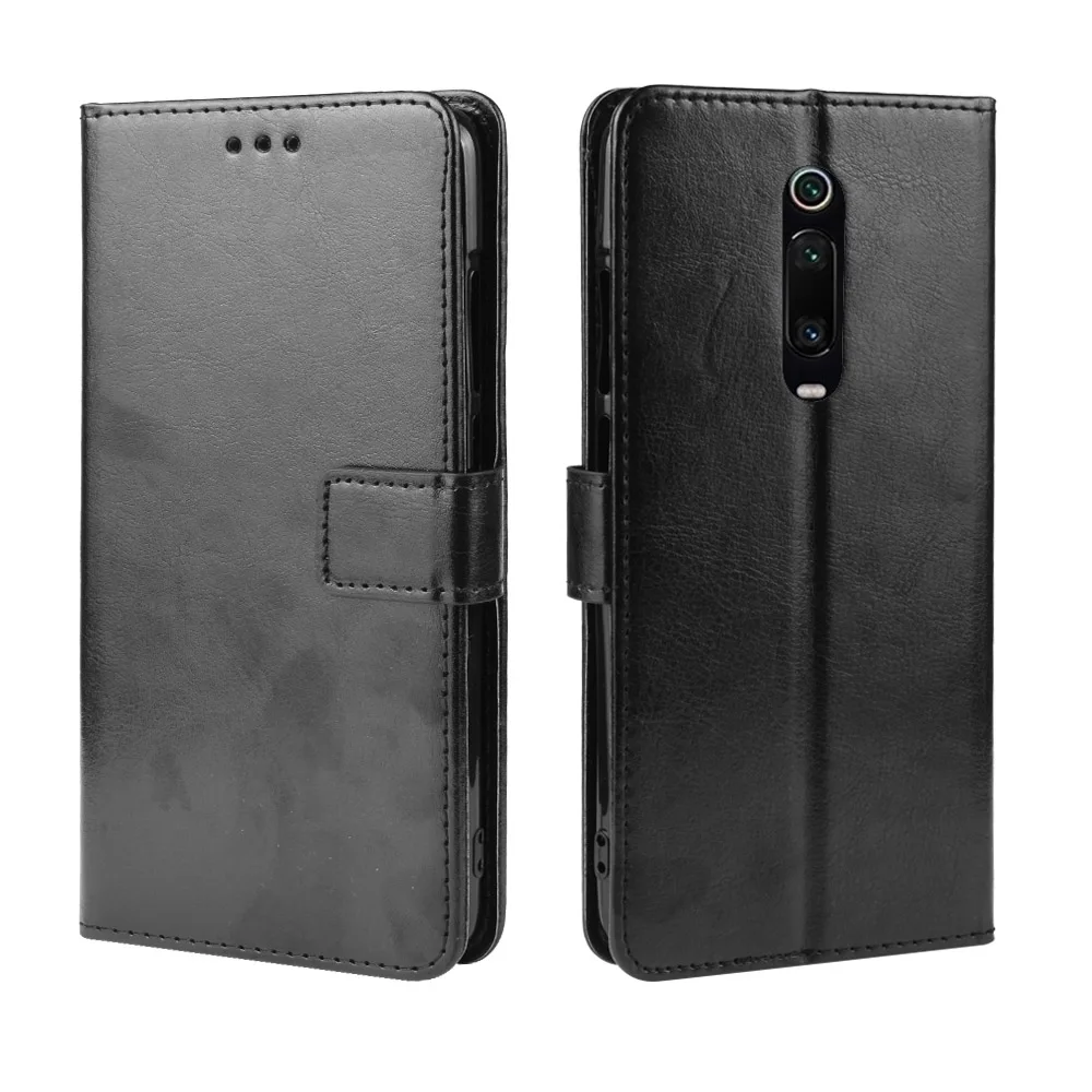 Чехол-бумажник для Xiaomi 9T PRO из искусственной кожи с подставкой и отделениями