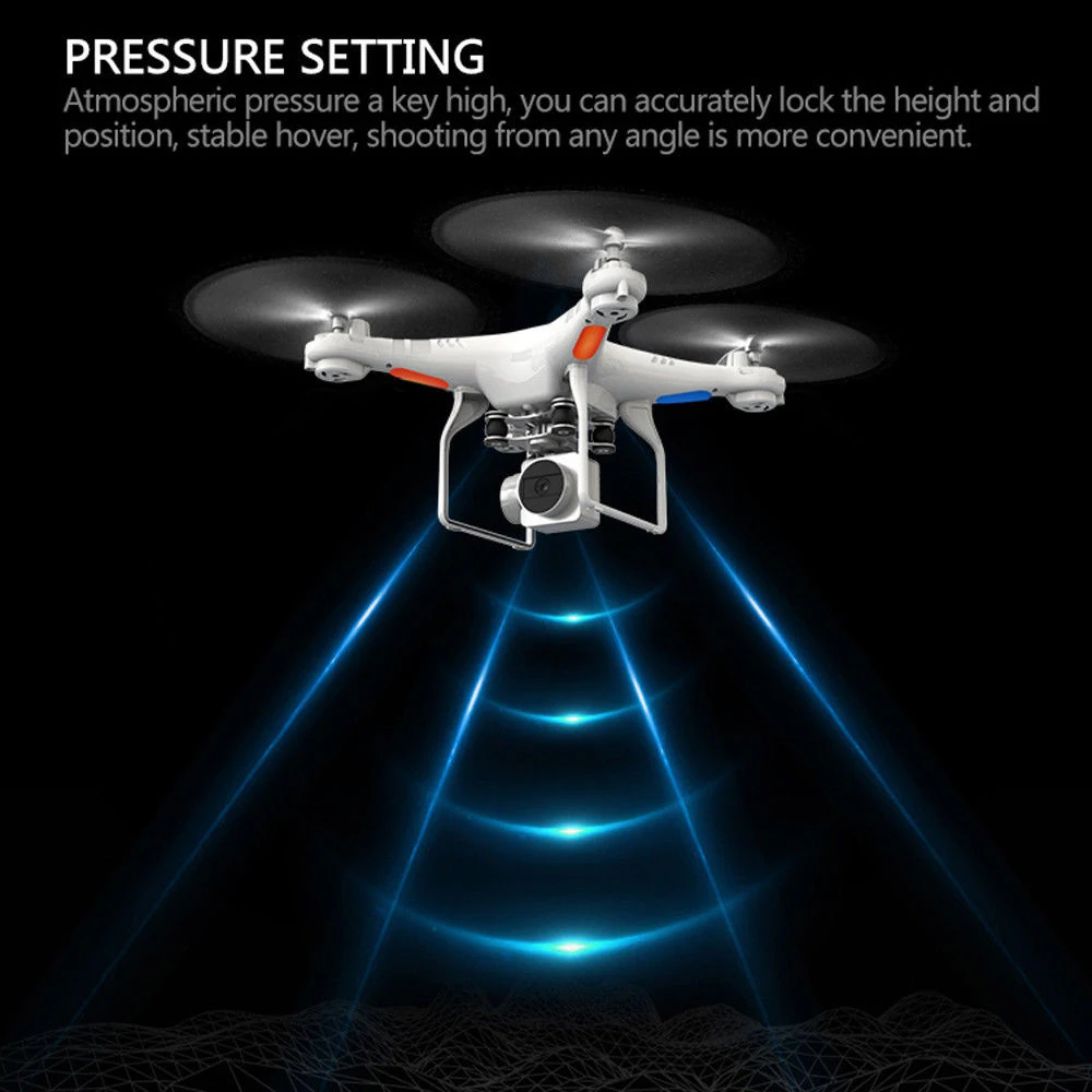 

X52 Wide Angle Lens 2MP HD Camera Drone Wifi FPV Live Quadcopter Smart Altitude Hold Hover RC Helicopter 2.4G 6 Axis Gyro Drone