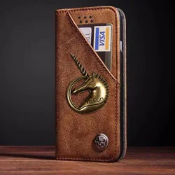 На Алиэкспресс купить чехол для смартфона yelun for vernee t3 pro case luxury unicorn leather flip case for vernee t3pro protective phone case retro back cover