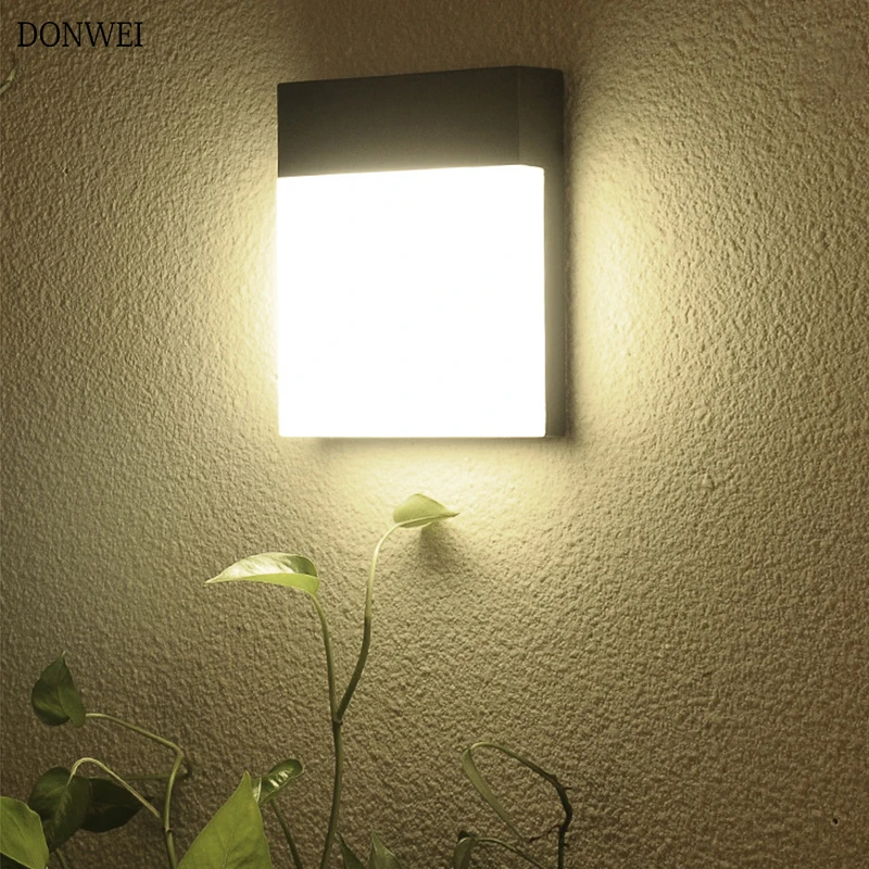

15W Outdoor Wall Lamp Waterproof LED Garden Lamp Aisle Corridor Outdoor Balcony Porch Light AC110V 220V Courtyard Terrace Lamp