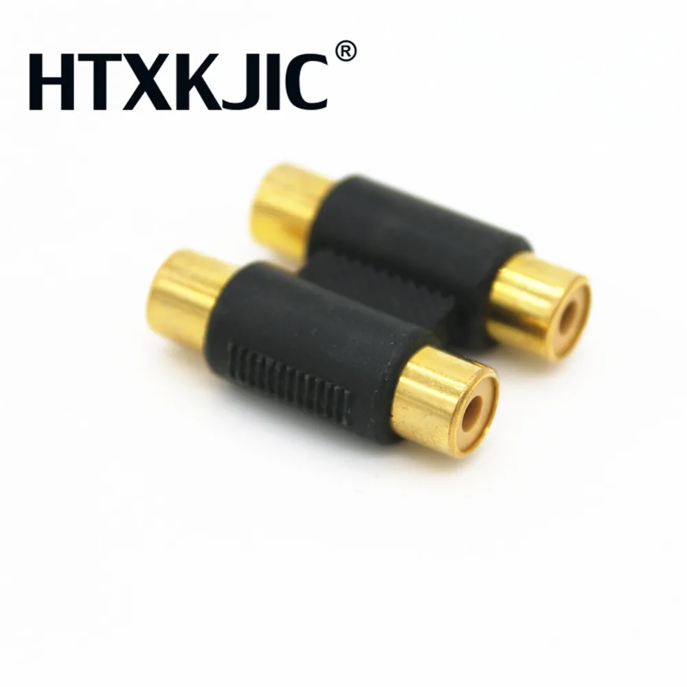1 шт. новый полезный Двойной RCA соединитель один гнездо к женскому Аудио Видео AV