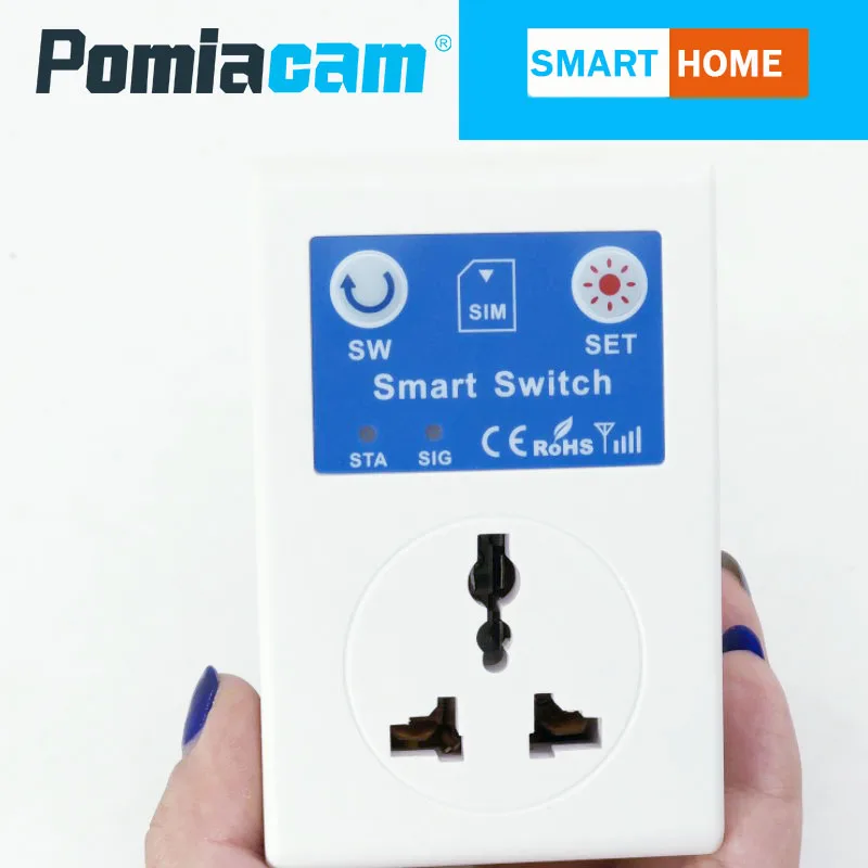 SC1 GSM switch 220V 10A Phone RC Remote Wireless Control Smart Switch GSM Socket Power Plug for Home Household Appliance