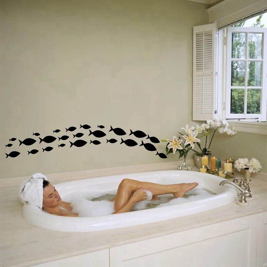 Buy Waterproof Bathroom wall art Vinyl