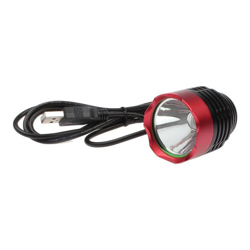 1 шт. 3000 люмен XML T6 USB Интерфейс светодиодный велосипед светильник головной светильник 3 Режим#30