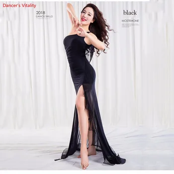 

Adults on one shoulder Oriental Dance Dancing Costume Long Dress For For Women Belly Belly Dancing Clothing Indian Dances Dress