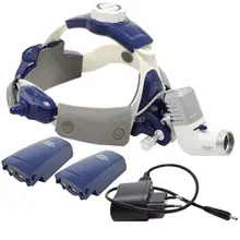 High Power Medical Headlight 5W LED Dental Surgical Medical Headlight Focus Light 2 Rechargeable Battery Aluminium Box Freely freely move medical 5w 12w high intensity diagnose examination led light free shipping