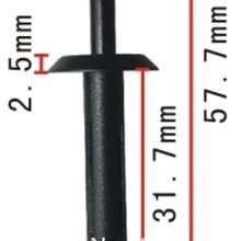 100 шт Пластиковые зажимы слепой заклепки чехол для ford N804675S и чехол для chry 4370138