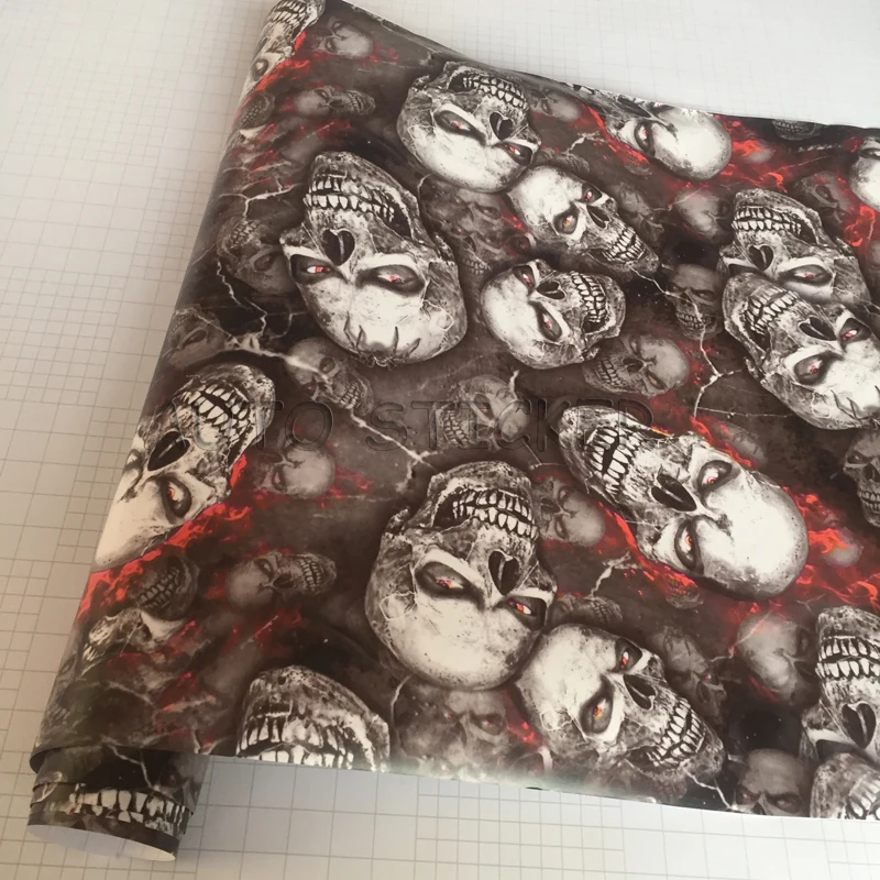 Graffiti Skull Camouflage Vinyl 01