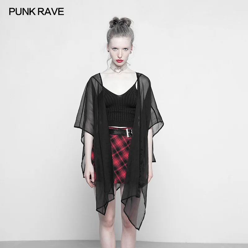 

Punk Rave Chiffon Fashion multi-use Shawl suntan-proof wear coat OPY318