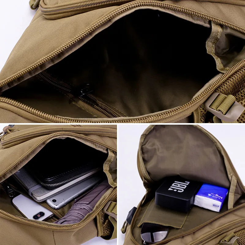 Sand desert acu Viaggio Sport Militare Xa736wa Esercito hu Campeggio Sacchetto Trekking Esterno Usb Black Camo Di furto Ricarica Tattico Digital brown Anti digital Borse Impermeabile cp three Crossbody Ban Petto SP1SRq