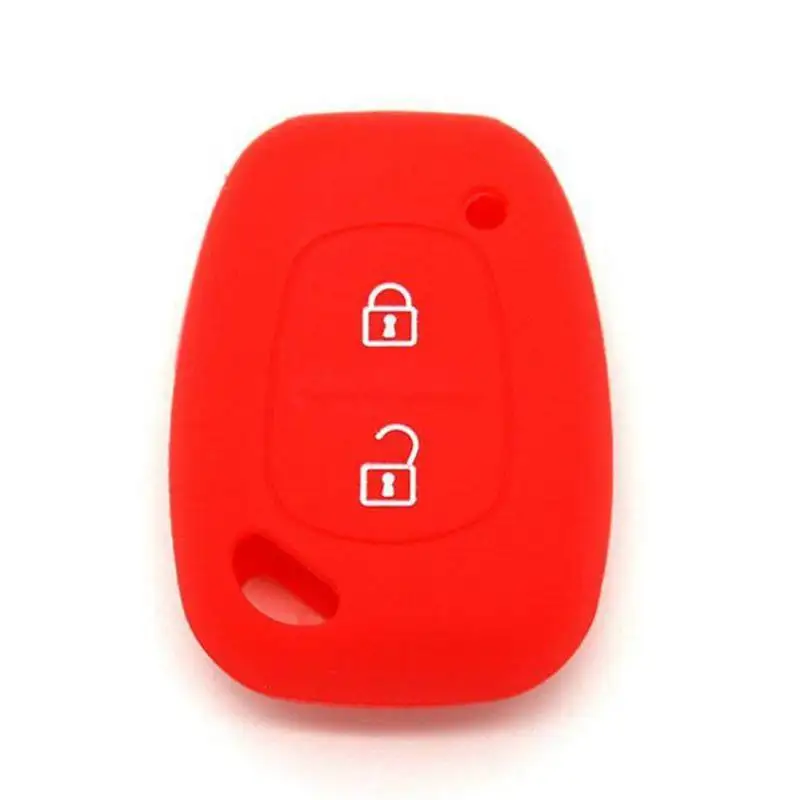 2019 автомобильный Противоугонный коробка с замком силиконовый защитный чехол Красочный Автомобильный ключ чехол 2 кнопки
