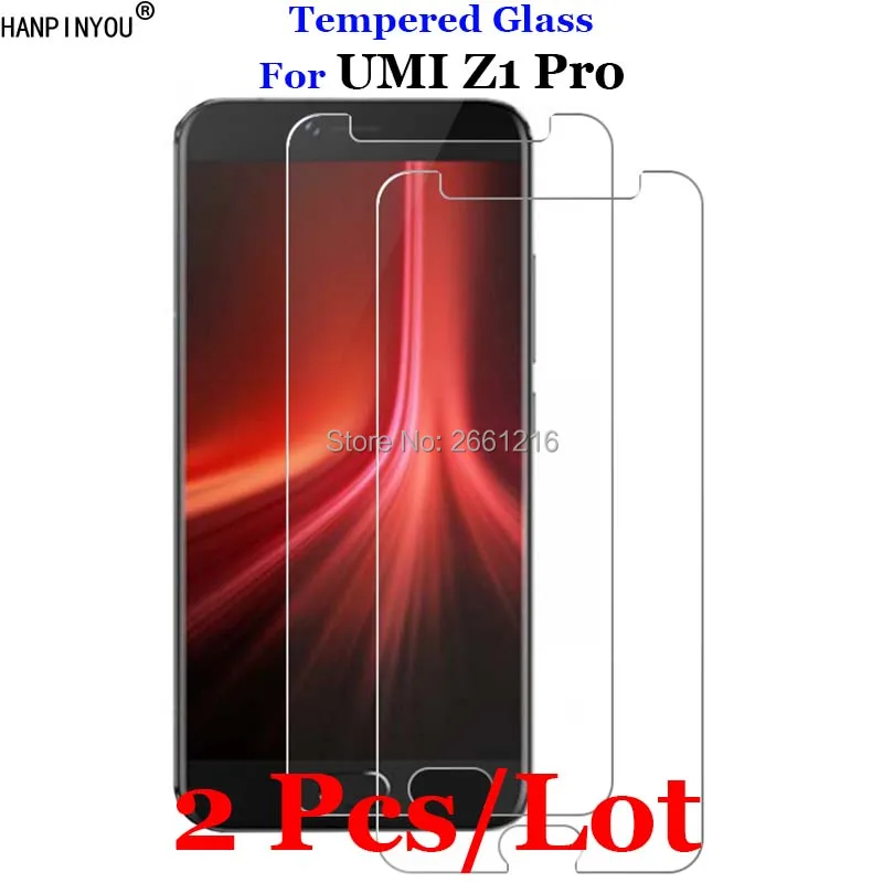 

2 Pcs/Lot For UMI Z1 Pro Tempered Glass 9H 2.5D Premium Screen Protector Film For UMIDIGI Z1 Pro / Z1pro 5.5