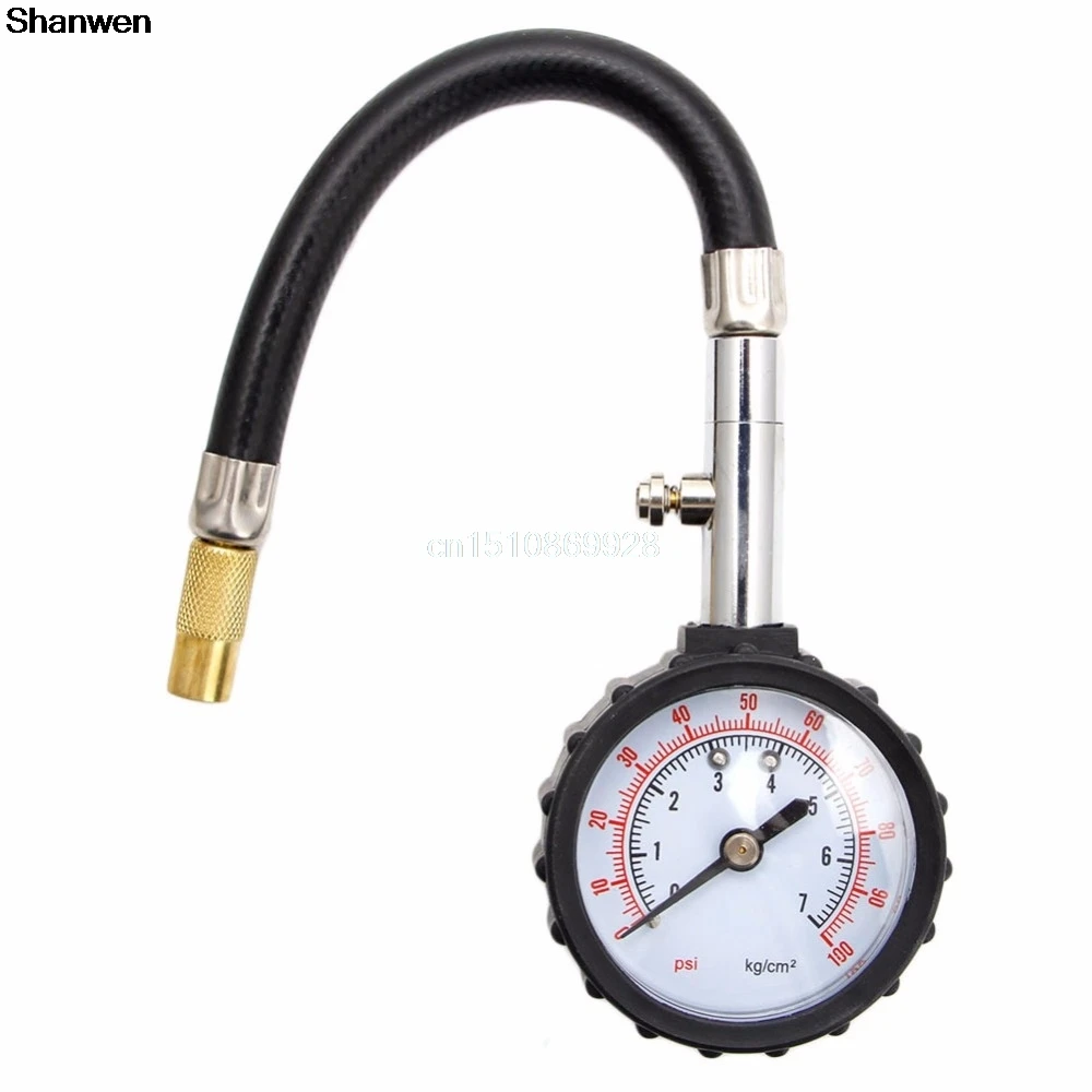 Car Truck Auto Motor Tyre Tire Air Pressure Gauge Dial Meter Tester 0