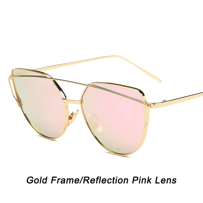 Psacss, кошачий глаз, солнцезащитные очки для женщин,, фирменный дизайн, солнцезащитные очки, Ретро стиль, металлические, отражающие, солнцезащитные очки для женщин, Oculos De Sol Gafas UV - Цвет линз: ATWHs1904-6