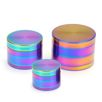 

Herb Grinder Tobacco Cigarettes 40/50/63mm 4Parts Zinc Alloy Chicha Shihsa Coffee Mill Fantastic for Water Pipe Hookah