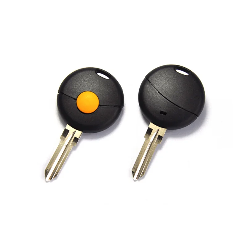 Необработанный дистанционный пульт замена без ключа чехол 1 Кнопка Smart Fortwo дистанционный ключ чехол для ключа чехол для брелок для автомобиля