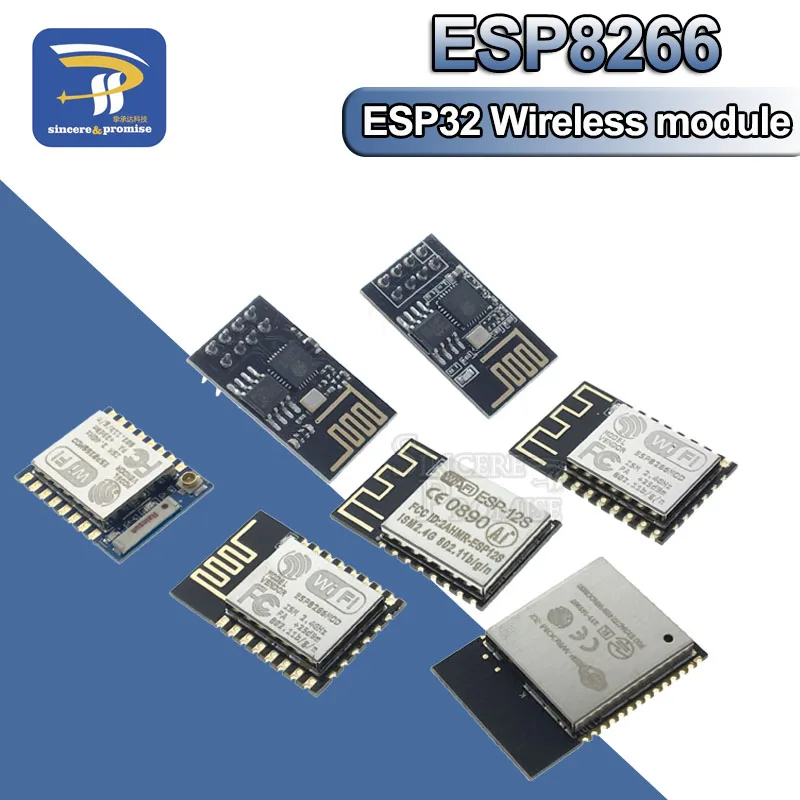 

ESP8266 ESP-12F Serial WIFI Moule ESP-01 ESP-07 ESP-12S ESP-12E ESP-01S serial WIFI wireless module ESP32 wireless transceiver