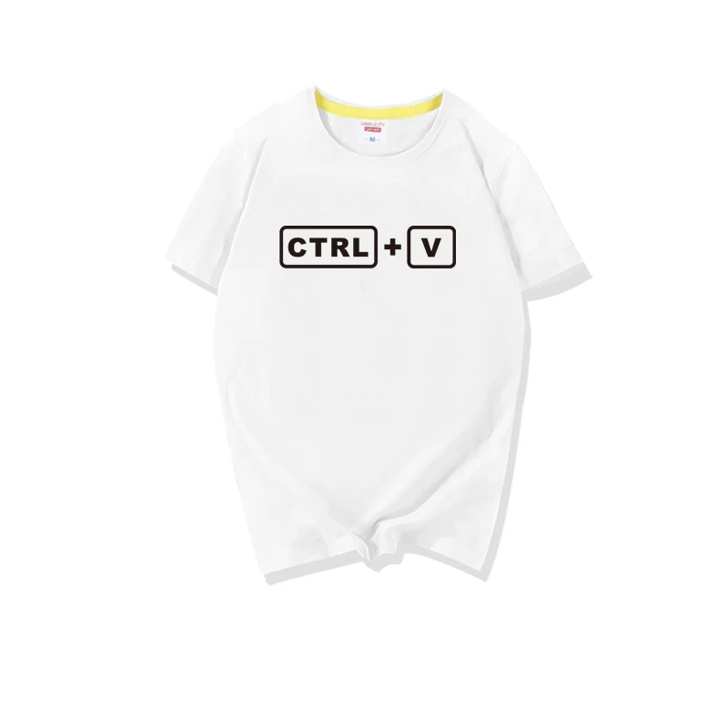 Папы и меня одежда для папы сына Футболки CTRL C + V печатных футболки близнецов