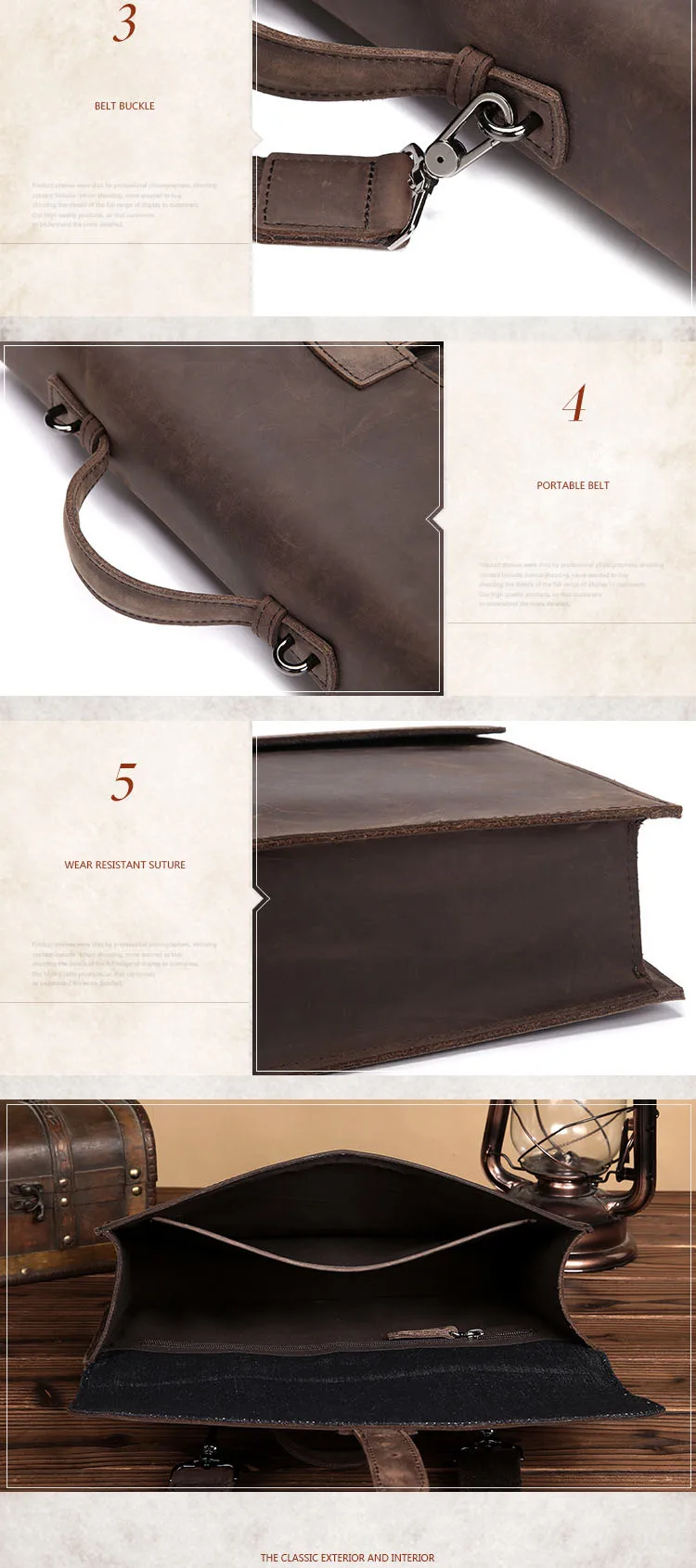 Новый Винтажный Мужской портфель деловая сумка мужские сумки на плечо искусственная кожа Crazy Horse Сумка через плечо для ноутбука шоколадная