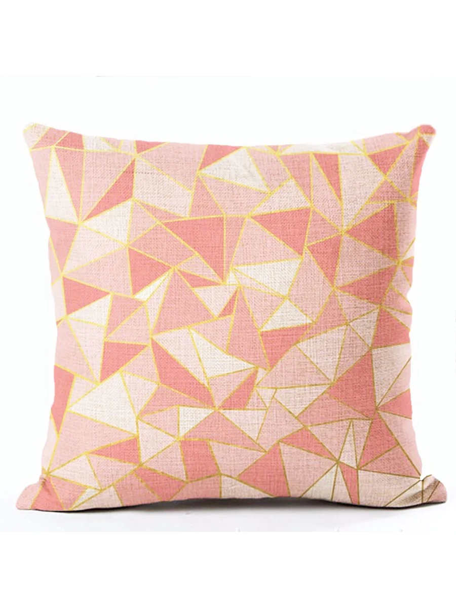 

Colorful Marble Texture Geometric Series Printed Sofa Cushion Cover Home Decor Houseware Throw Pillowcase Linen Square Wholesale