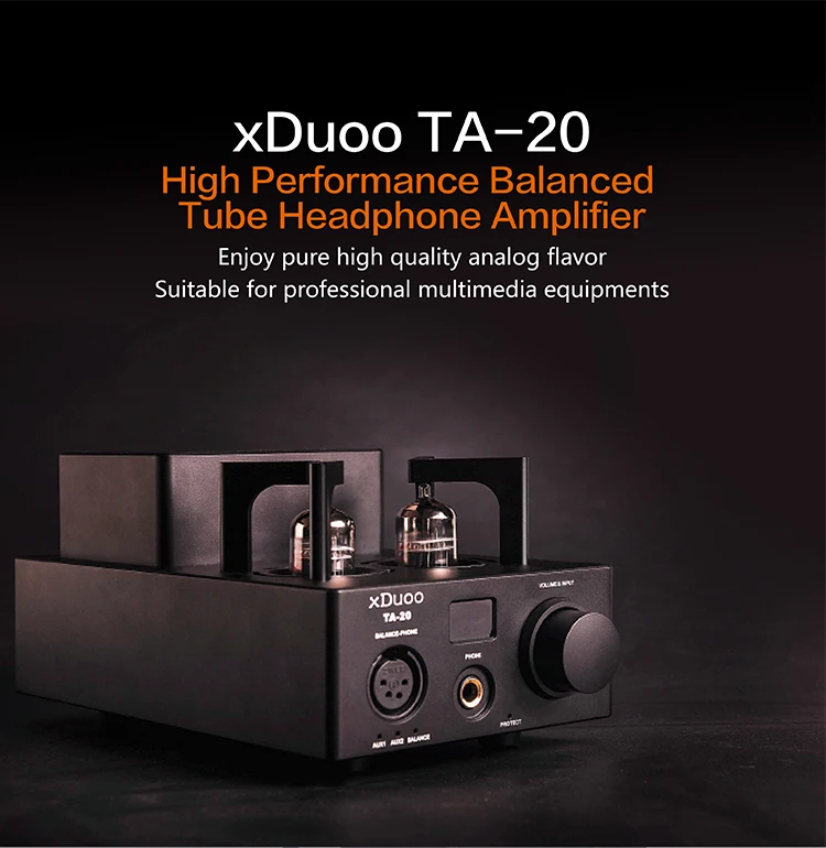 XDUOO TA-20 12AU7 HIFI аудио Высокая производительность сбалансированная труба стерео усилитель для наушников классический 12Au7