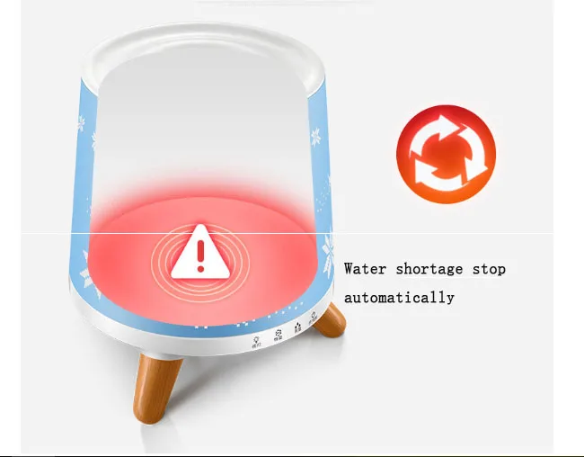 3L увлажнитель очистки домой тихо спальня офис влажность ароматерапия машина красочные огни три регулировка передач