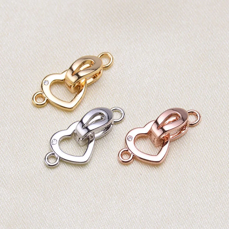 Jewelry Making DIY GoldenSilvery Connector Clasps Findings Women Fashion Beads Pearls Bracelets Metal Clasps Accessories YLPJ (2)
