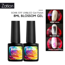 Zation Цветущий Гель-лак для ногтей Soak Off Blossom Draw Painting УФ-Гель-лак для нейл-арта DIY дизайн нужен верхнее Базовое покрытие праймер