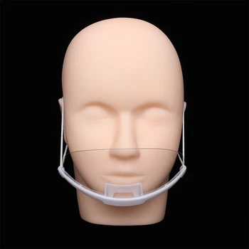 

5 pcs Transparent Dental Doctors Food Hotel Plastic Mask Plastic Health Care Hygienic Anti Fog Shield Mouth Cover Masks