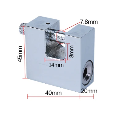 1 шт. прямоугольной замок Сталь+ оцинкованного железа замок Anti-Theft Водонепроницаемый пыли Прай security lock замок двери универсальный открытым - Цвет: Only 40mm