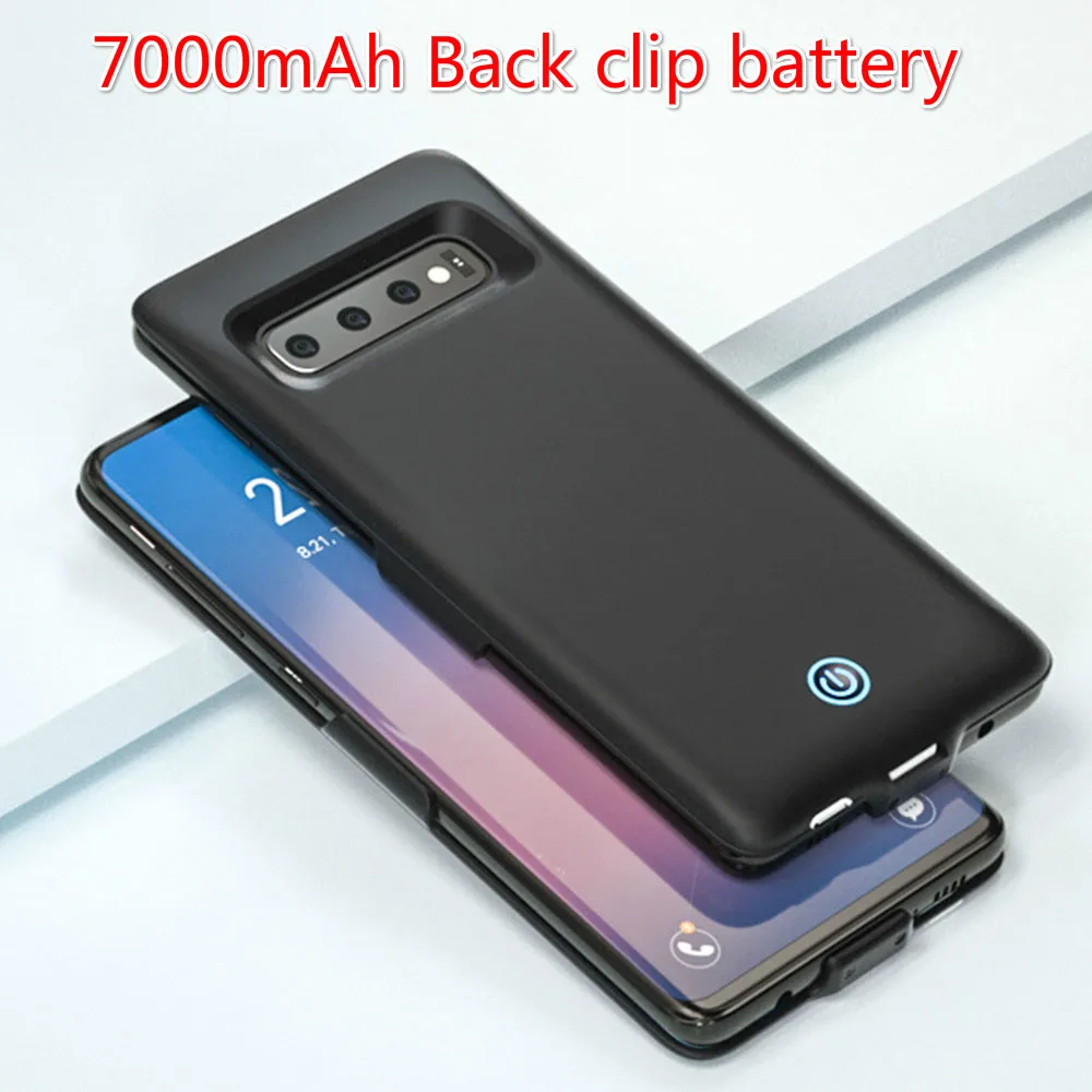 Портативное зарядное устройство чехол для samsung Galaxy S10 Lite 7000 мАч быстрая зарядка
