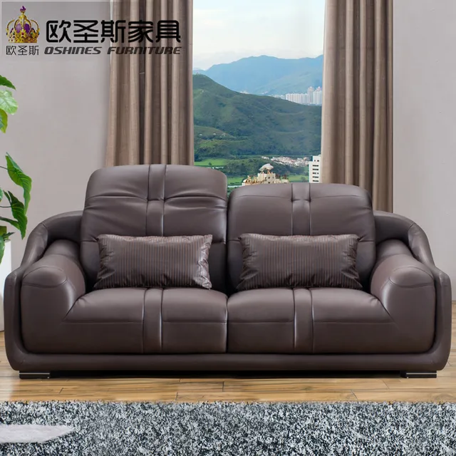 Best Price New model modern italy genuine real leather sectional latest corner furniture living room sex sofa set L28A
