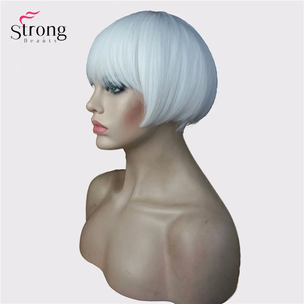 StrongBeauty 1920'S 20S взрослый ревущий Хлопушка Джаз Гэтсби короткий боб костюм парик синтетические парики белый