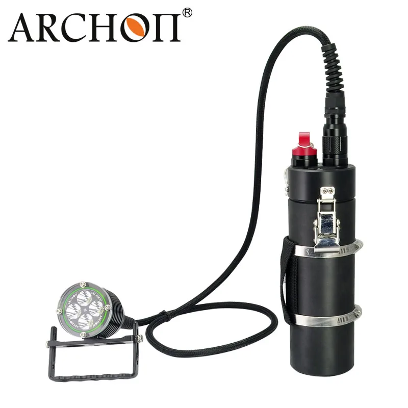 

ARCHON DH40 WH46 Canister Diving Light Kit XM-L2 4000lm 150M underwater waterproof diving torch with battery pack + charge cable