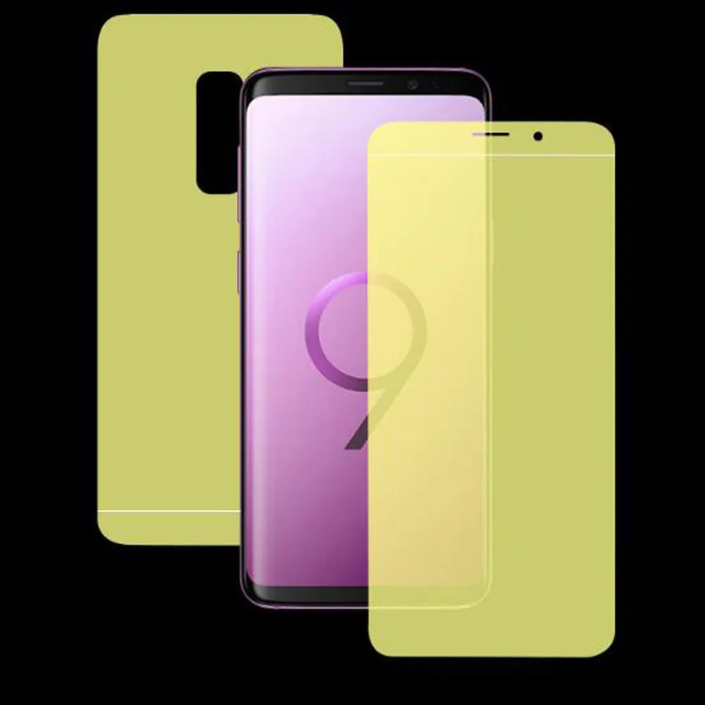 

Hydrogel for Samsung S10 S10E A8 S9 S8 plus Note 8 9 Full Coverage Front and back Screen Guard Self-healing Nano Protective Film