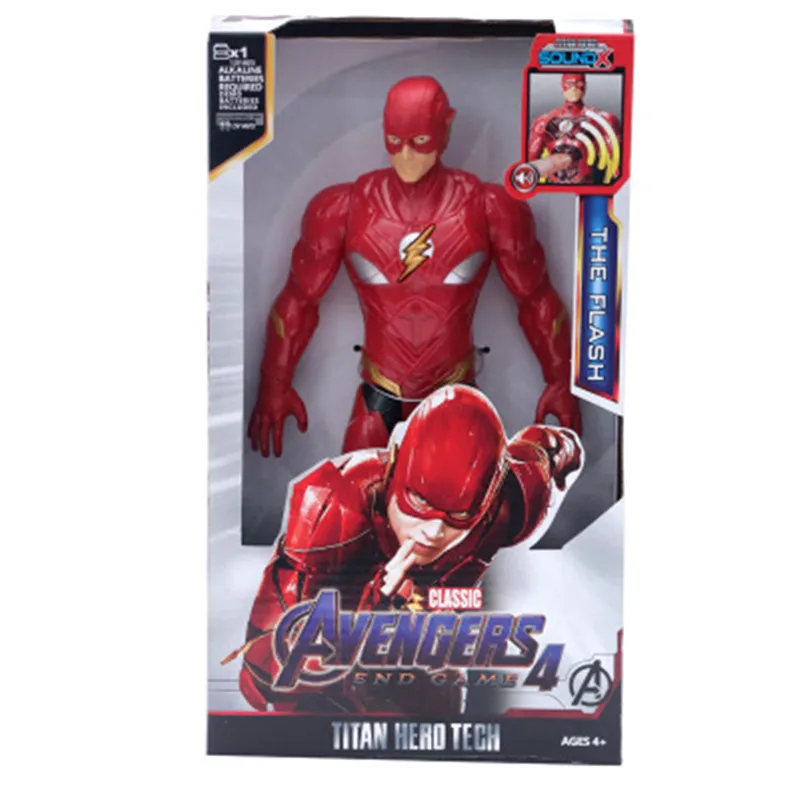 The Flash NO BOX Супергерои Marvel Мстители танос Черная пантера Капитан Америка Тор Железный человек антман халкбастер Халк фигурка 1" 30 см - Цвет: The Flash NO BOX
