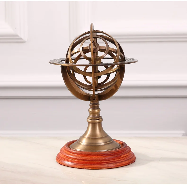 Americano mobiliário doméstico jóias ornamentos bronze globo