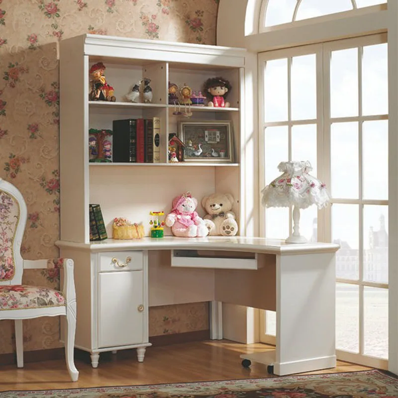 Korean garden furniture for children to learn tables computer desk corner bookcasein Children