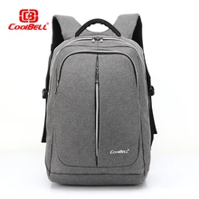 Крутой колокольчик внешний USB зарядка Модный деловой мужской женский рюкзак для ноутбука 15,6-16 дюймов для ноутбука