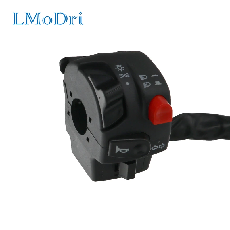

LMoDri 7/8" Motorcycle Handlebar Switch Assembly Engine Electric Start Kill Horn Headlight Fog Light Push Button Switch For BMW