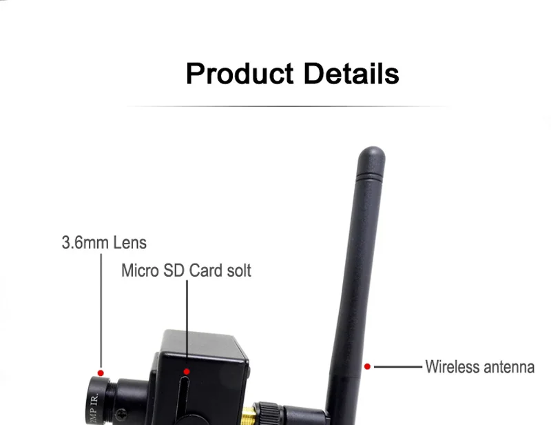 Ip-камера wifi 720p Мини Беспроводная система видеонаблюдения Wi-fi домашняя микро-камера с поддержкой micro sd записи JIENU