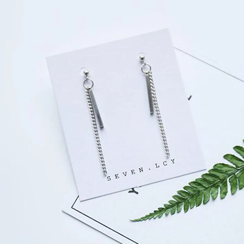 1pair V Kpop Jimin BTS Earrings Long Tassel drop Earrings Men Women Earring Bangtan Boys Korean Earrings Jewelry Aros