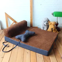 Pet Beds Cat Litter Soft Mats for Small/Medium/Big Dogs Dog Cushion Comfortable Thickened Pet Sofa Mat Detachable Large Dog Bed